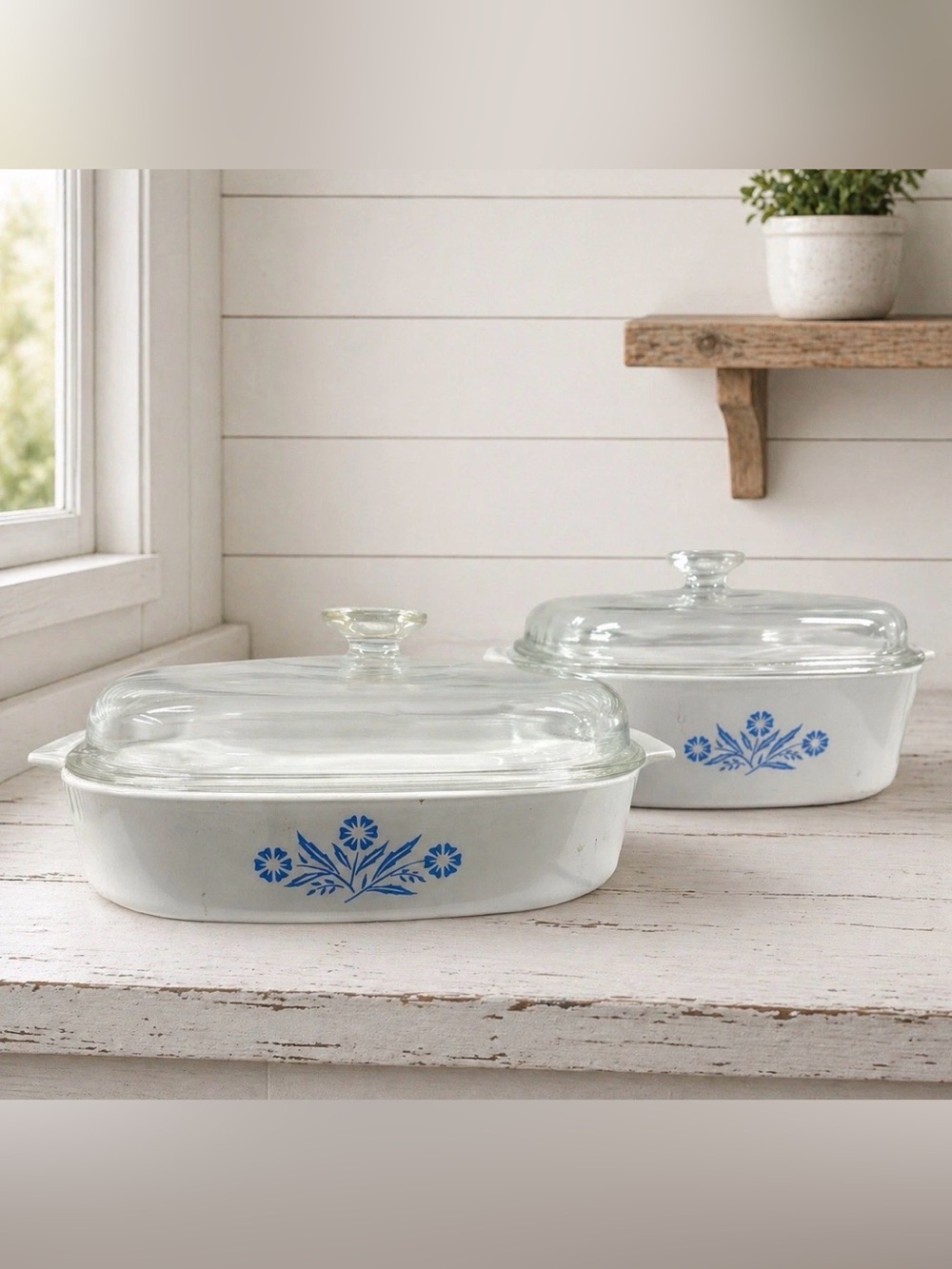Vintage Corning Ware Blue Cornflower Casserole Set A-10-B + Larger Mixed Era Set